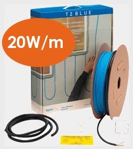 t2 blue sabit vatlı 20wm isıtıcı kablo
